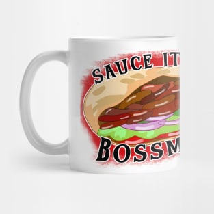 Sauce it up bossman British takeaway kebab Mug